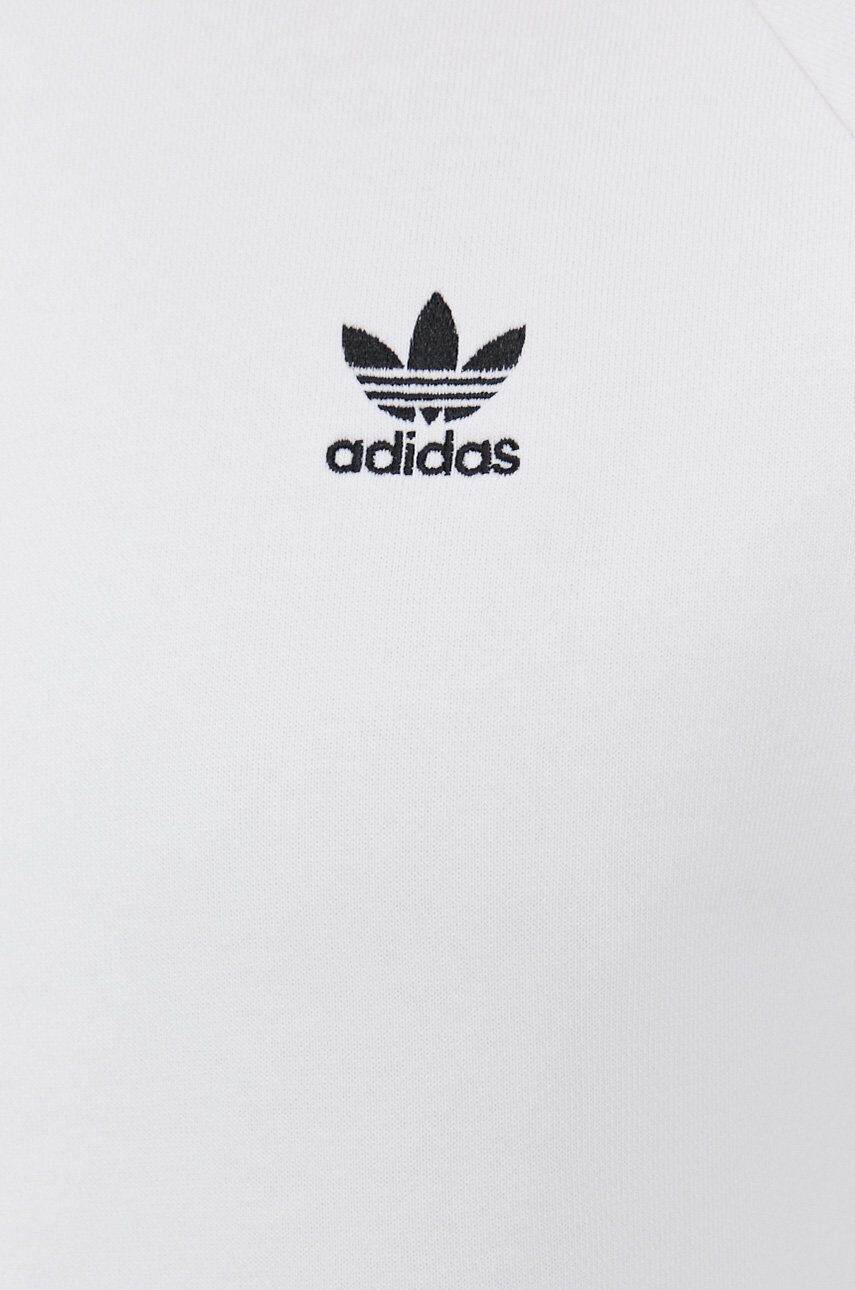 adidas Originals Mikina pánská bílá barva s potiskem H34644-WHITE - Pepit.cz