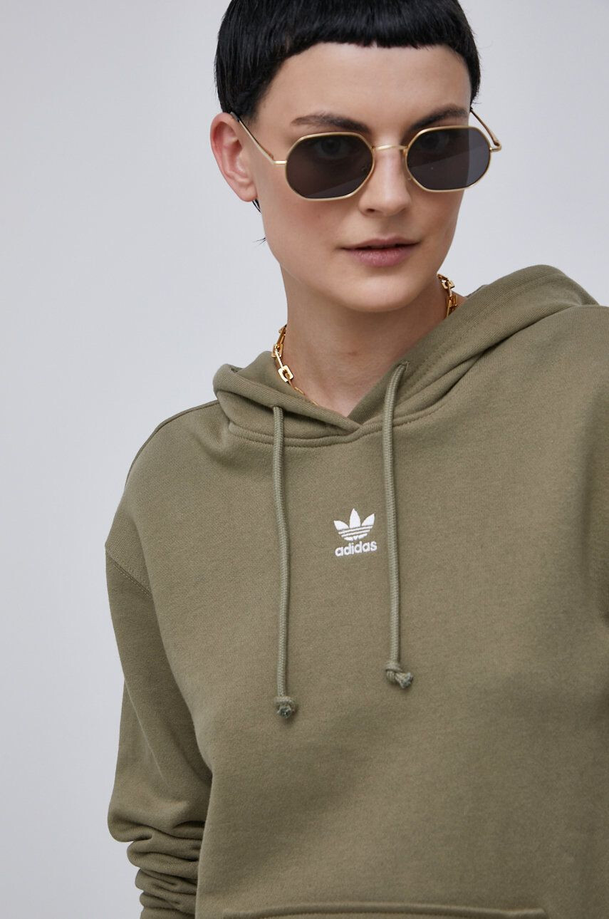 adidas Originals Mikina dámská fialová barva s aplikací - Pepit.cz