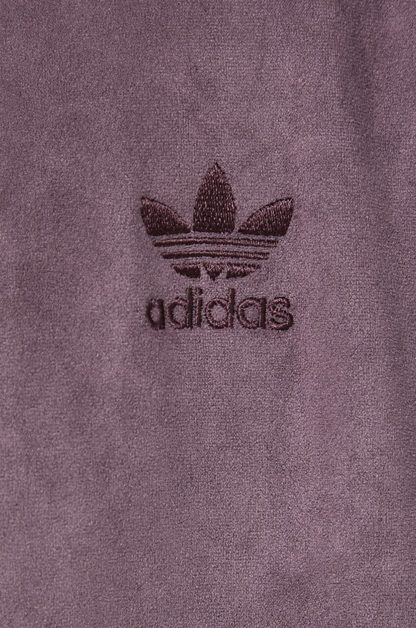 adidas Originals Mikina dámská fialová barva s aplikací - Pepit.cz