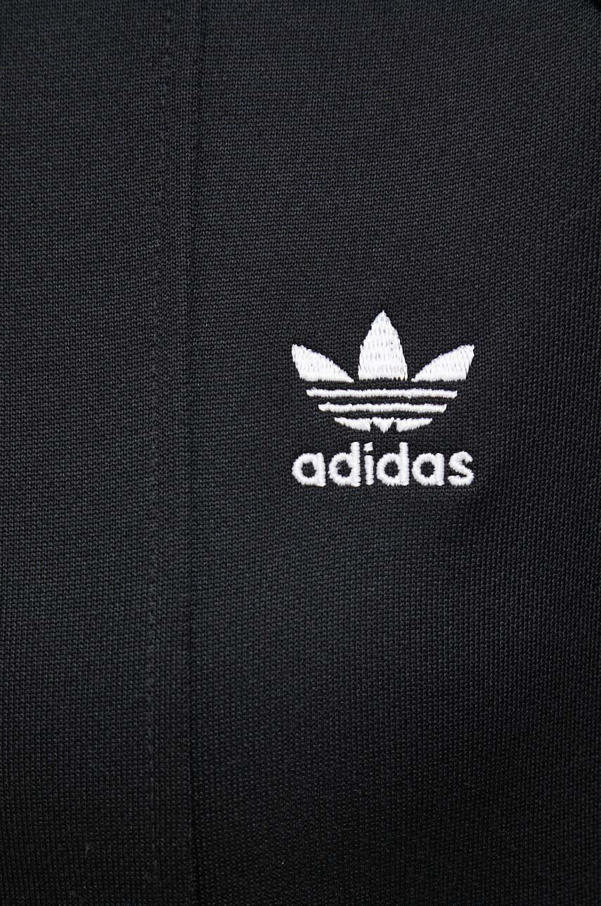 adidas Originals Mikina dámská černá barva s kapucí vzorovaná - Pepit.cz