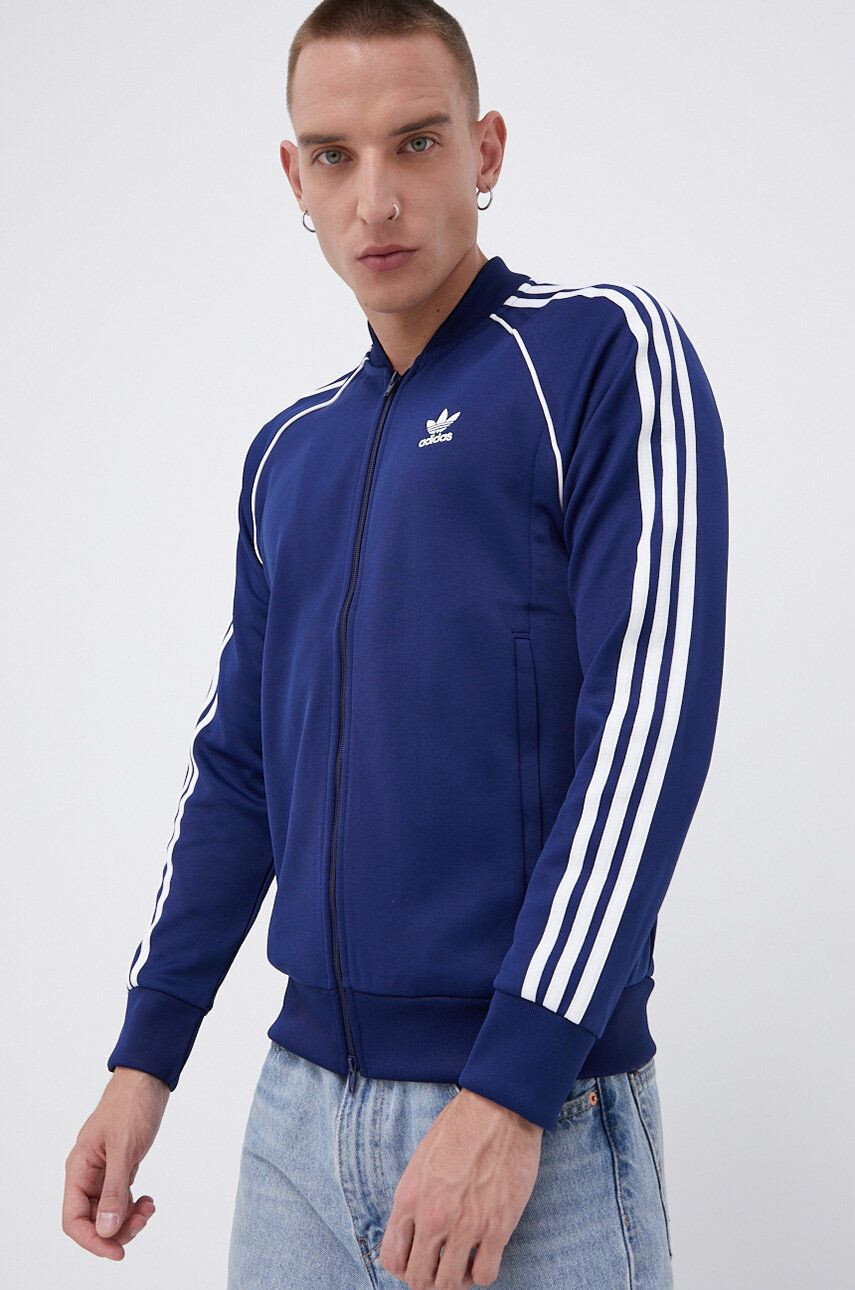 adidas Originals Mikina dámská bílá barva s aplikací - Pepit.cz