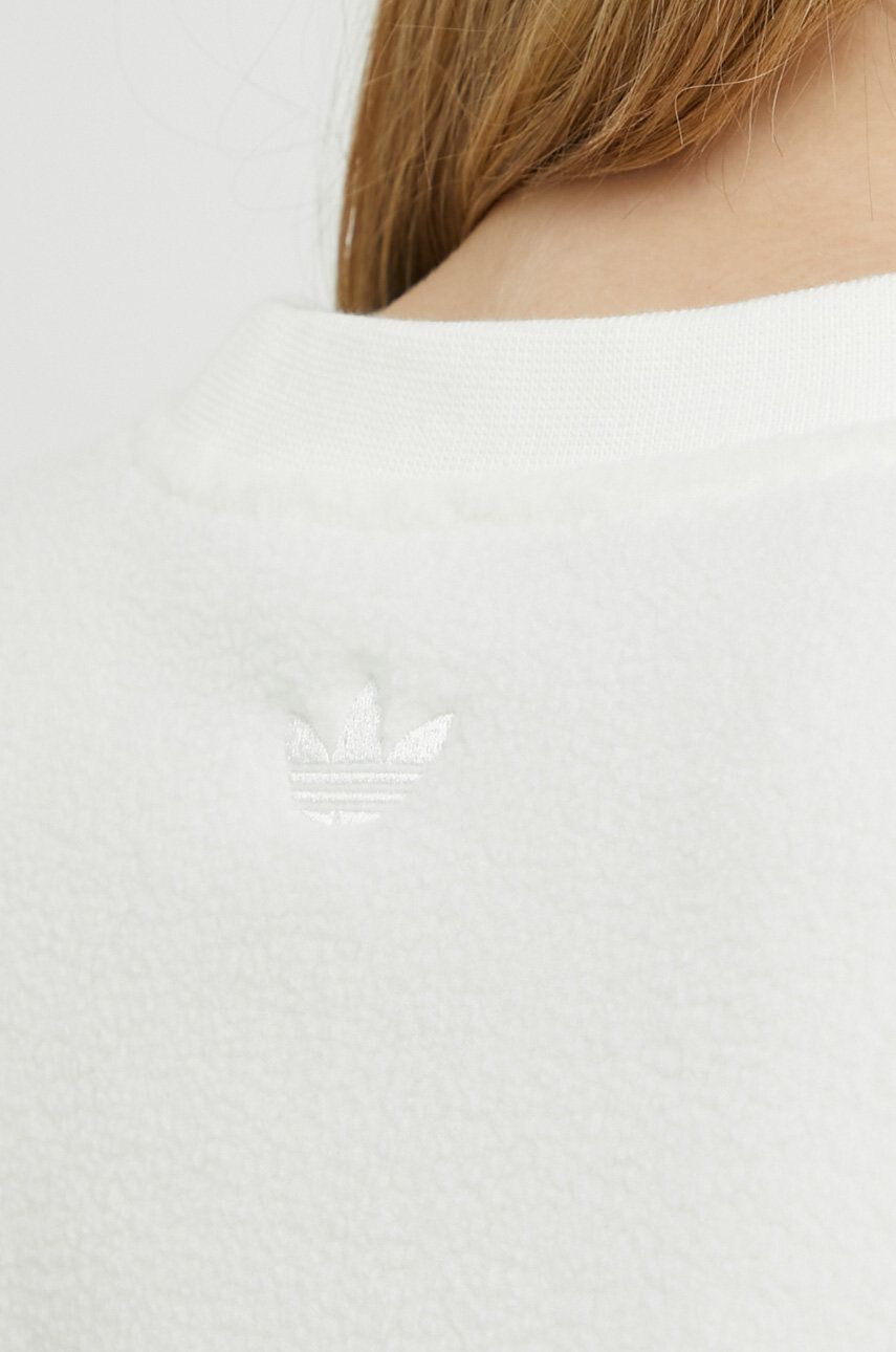 adidas Originals Mikina dámská bílá barva s aplikací - Pepit.cz