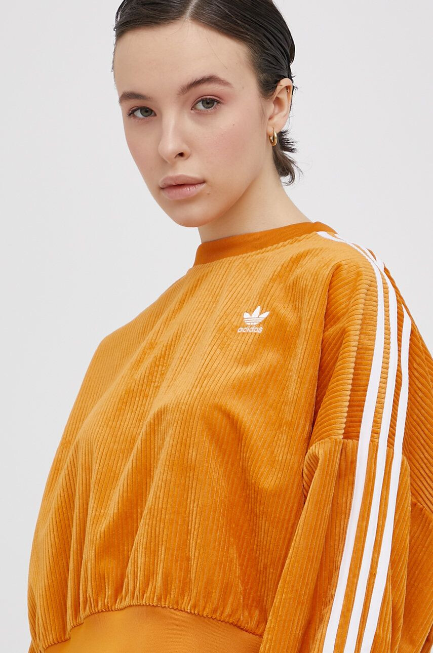 adidas Originals Mikina H37847 dámská oranžová barva hladká - Pepit.cz