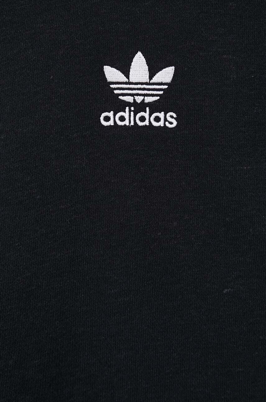 adidas Originals Mikina pánská černá barva s kapucí s aplikací - Pepit.cz