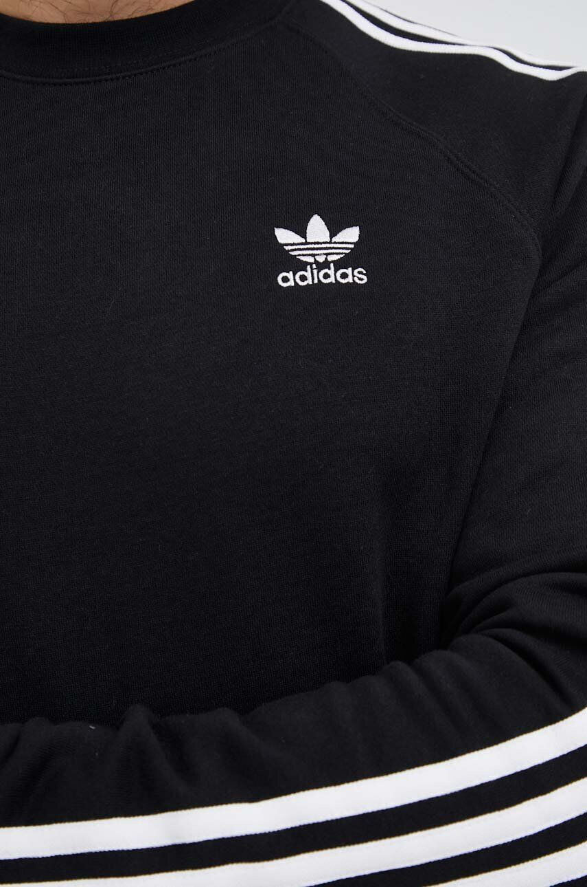 adidas Originals Mikina pánská černá barva s aplikací - Pepit.cz