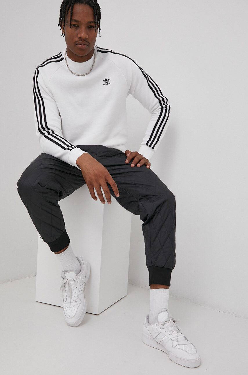 adidas Originals Mikina HE9483 pánská bílá barva hladká - Pepit.cz