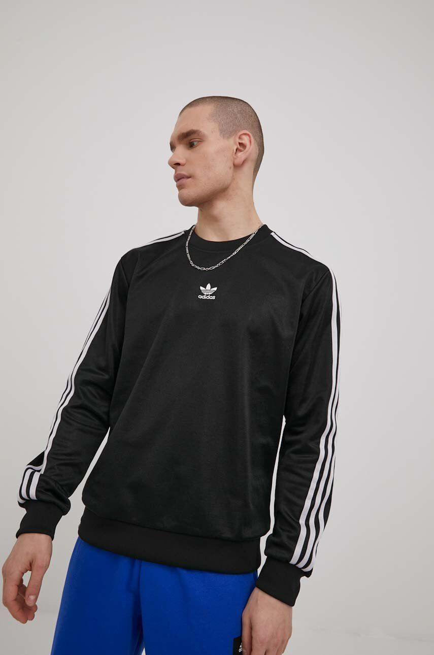 adidas Originals Mikina HC1918 pánská černá barva hladká - Pepit.cz