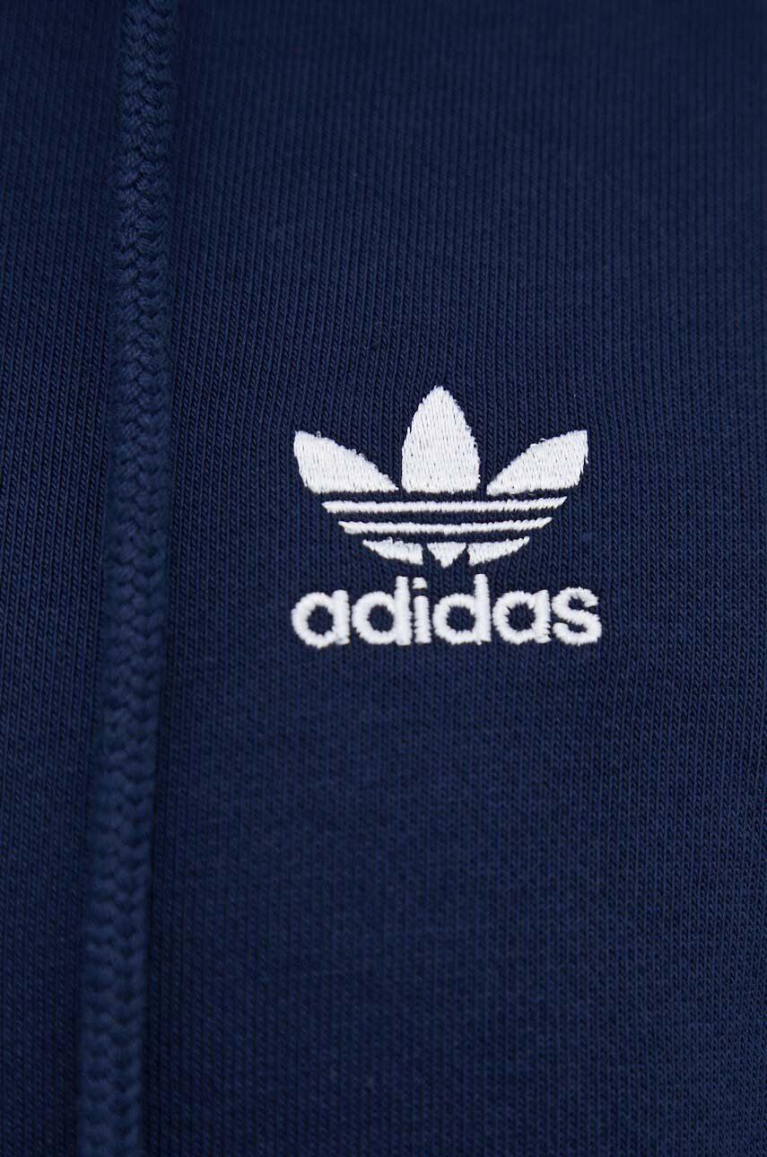 adidas Originals Mikina pánská černá barva s kapucí s potiskem - Pepit.cz