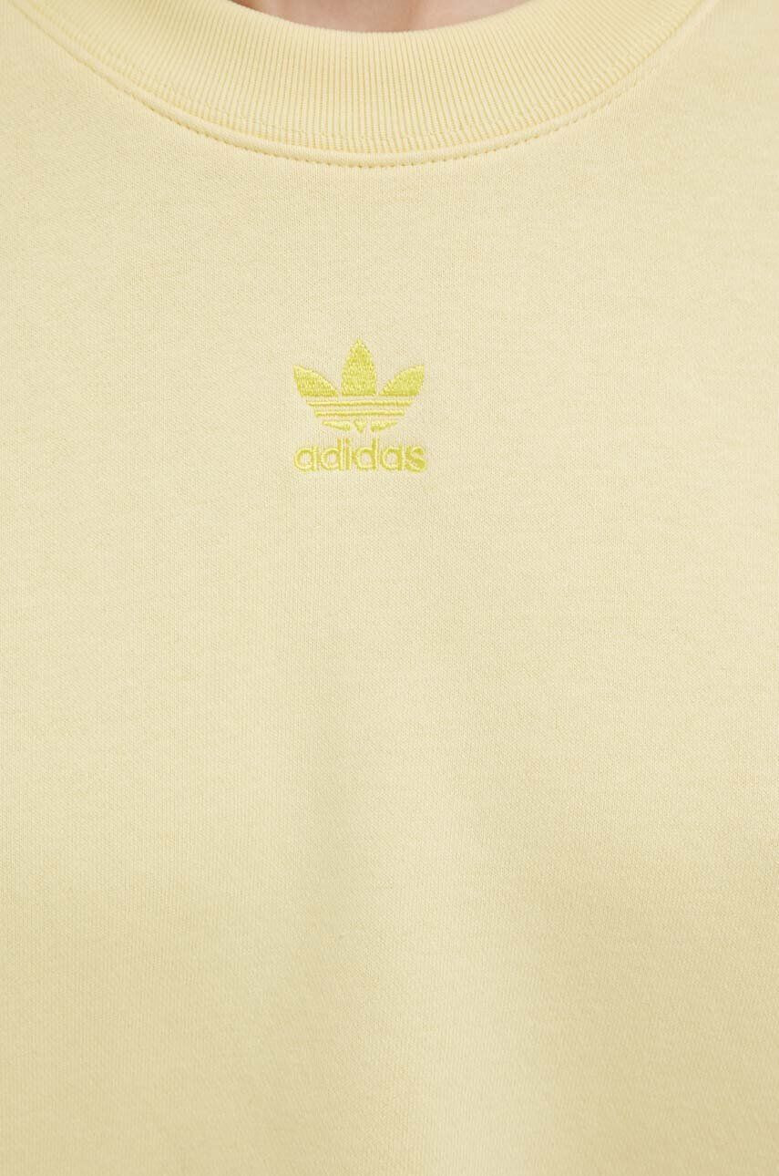 adidas Originals Mikina dámská žlutá barva hladká - Pepit.cz