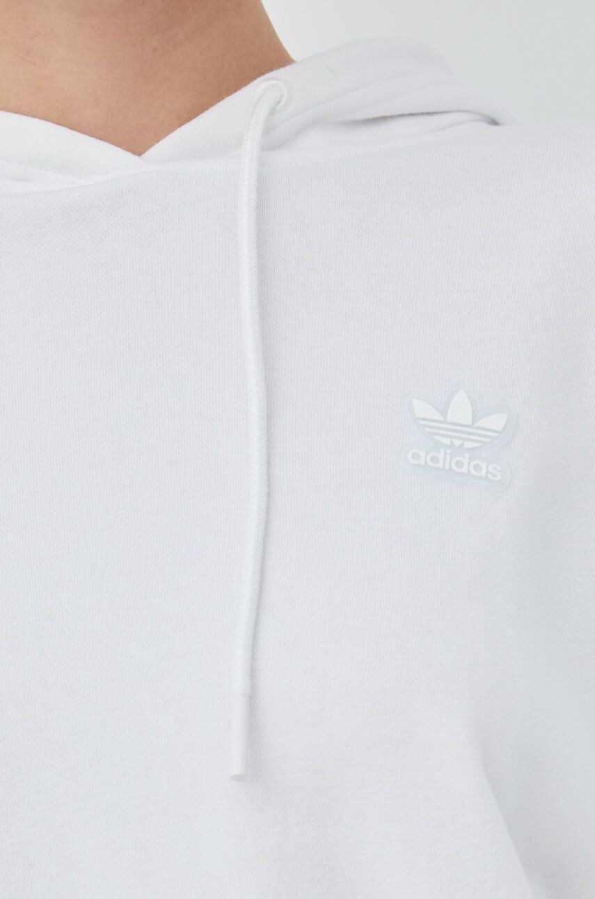 adidas Originals Mikina HT5977 dámská bílá barva s potiskem - Pepit.cz