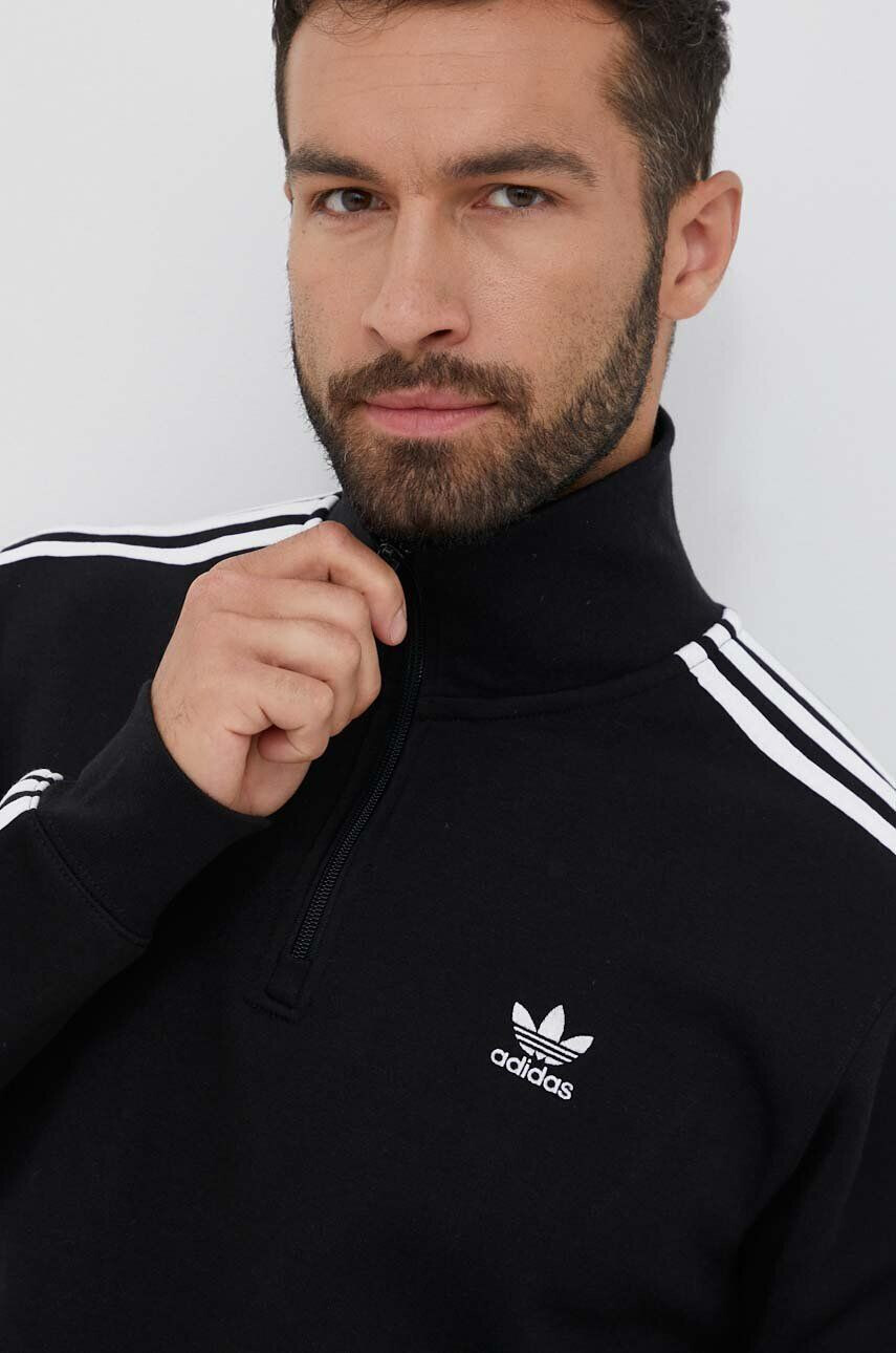 adidas Originals Mikina pánská černá barva vzorovaná - Pepit.cz