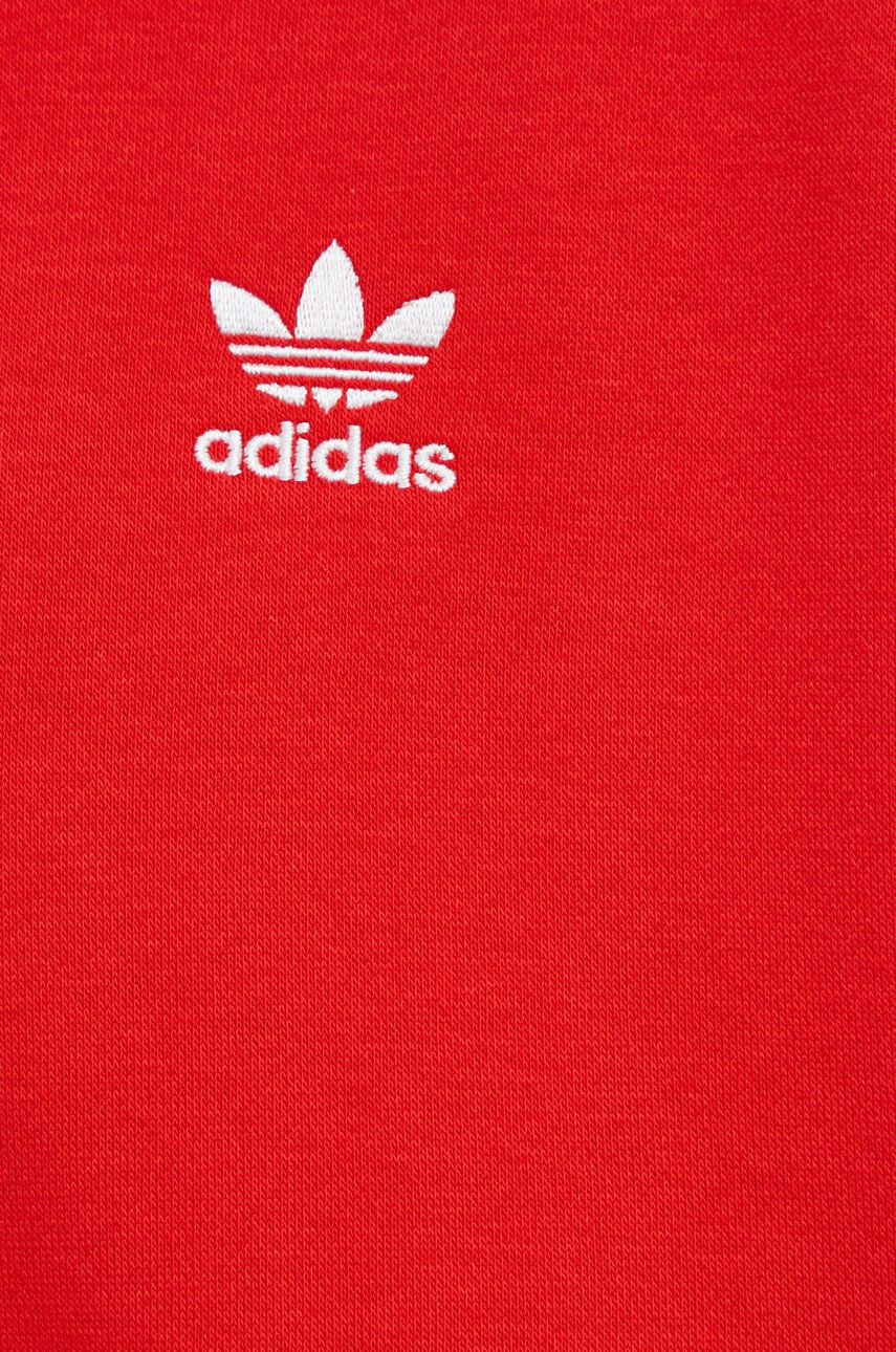 adidas Originals Mikina Adicolor HC2017 dámská červená barva s aplikací HC2017-VIRED - Pepit.cz