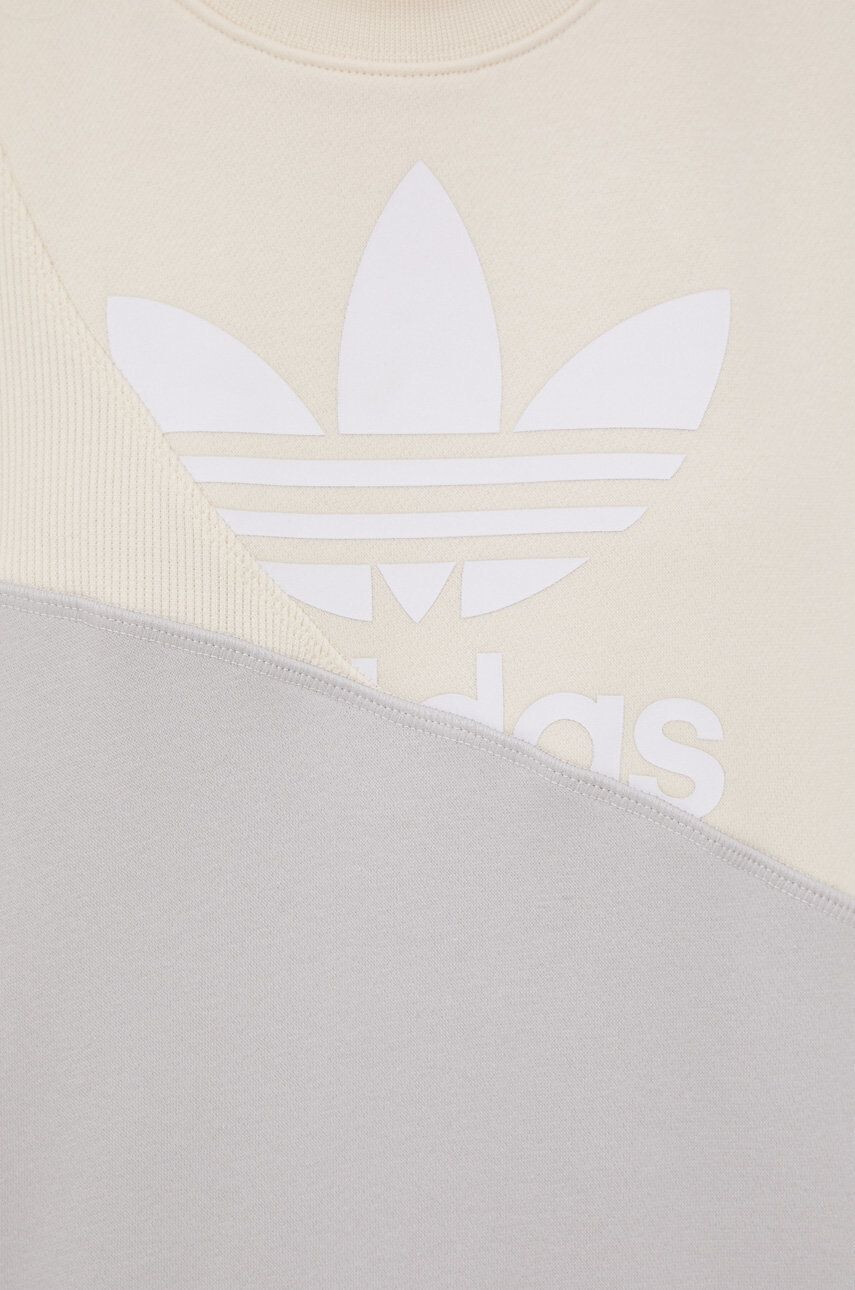 adidas Originals Mikina Adicolor HC7055 dámská šedá barva s potiskem HC7055-WONWHI - Pepit.cz