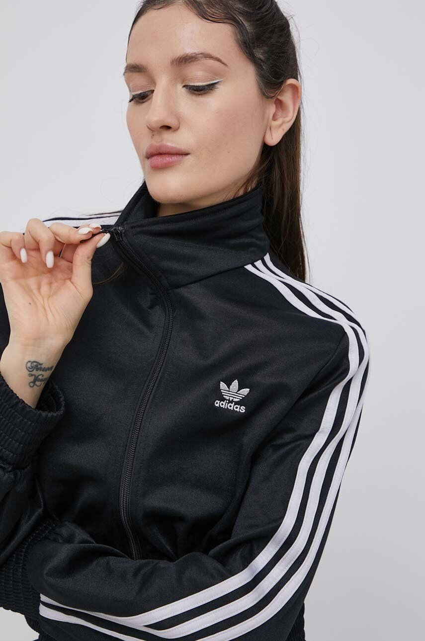 adidas Originals Mikina Adicolor dámská černá barva hladká HF7535-BLACK - Pepit.cz