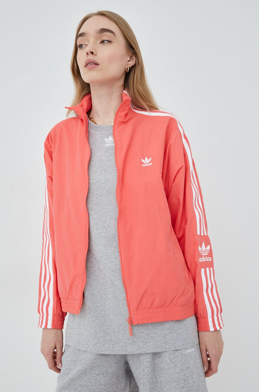 adidas Originals Mikina Adicolor HF7461 dámská růžová barva hladká HF7461-SEMTUR - Pepit.cz