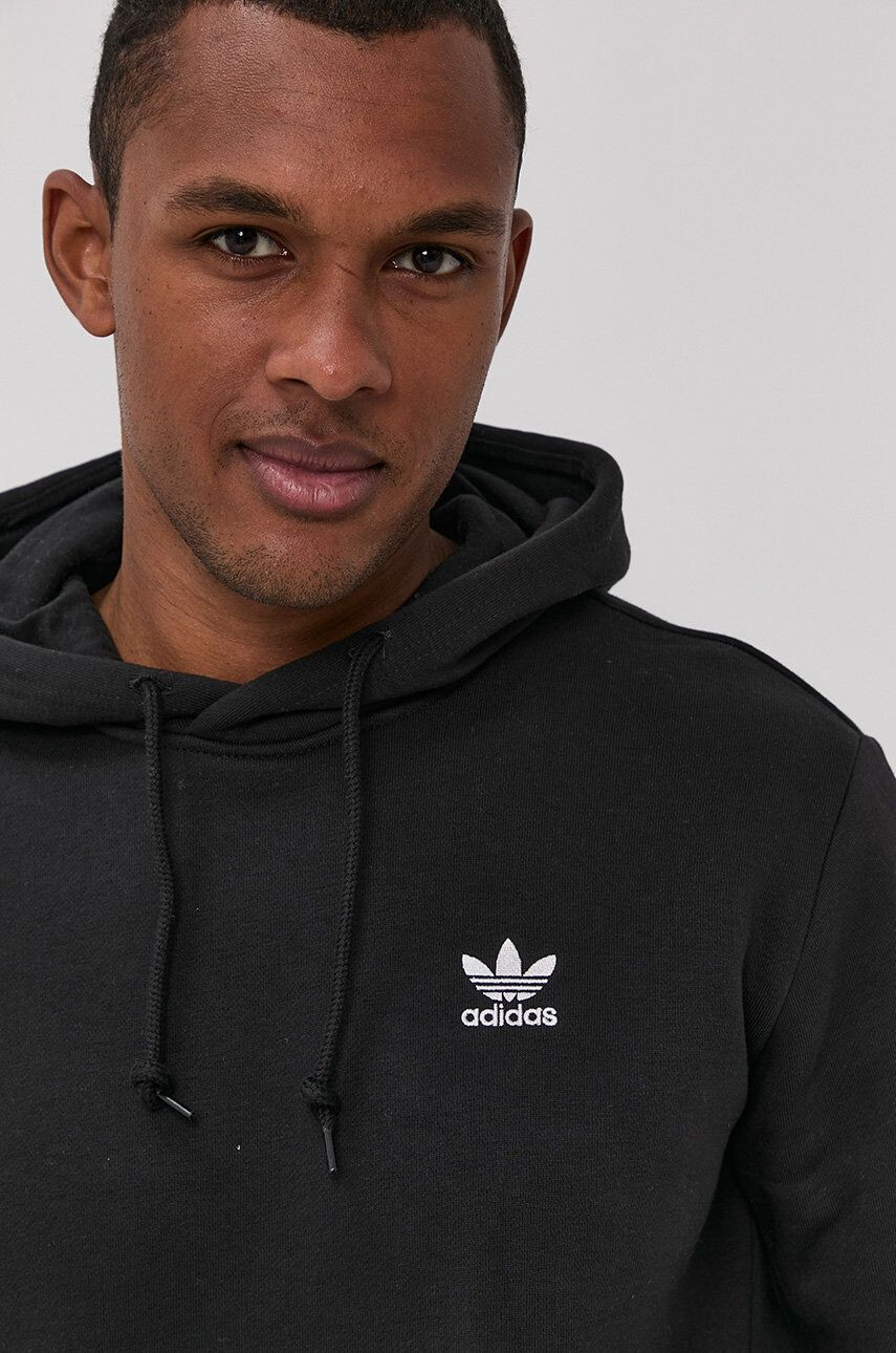 adidas Originals Mikina černá barva hladká H34652-BLACK - Pepit.cz