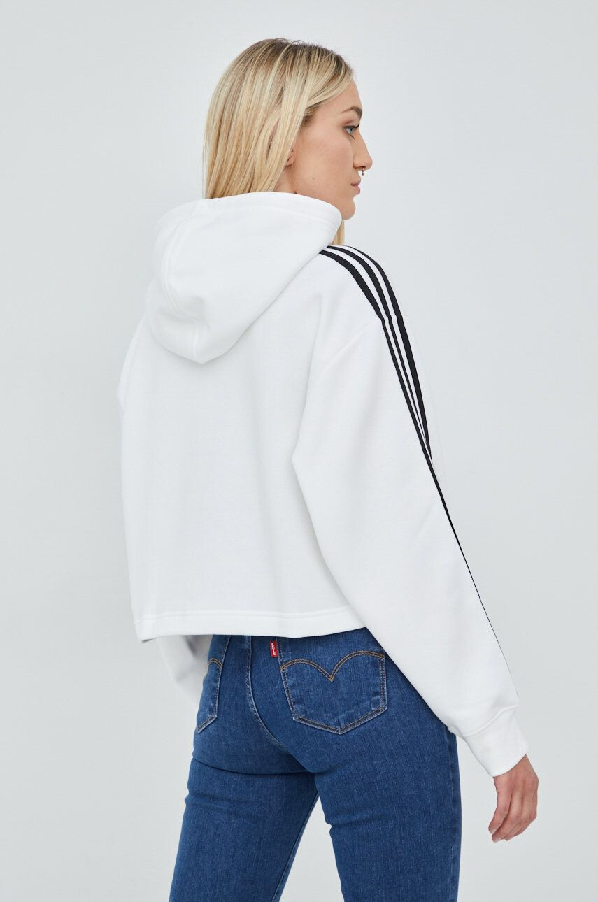 adidas Originals Mikina HN5884 dámská bílá barva s aplikací HN5884-WHITE - Pepit.cz