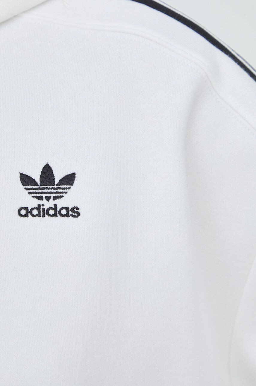 adidas Originals Mikina HN5884 dámská bílá barva s aplikací HN5884-WHITE - Pepit.cz