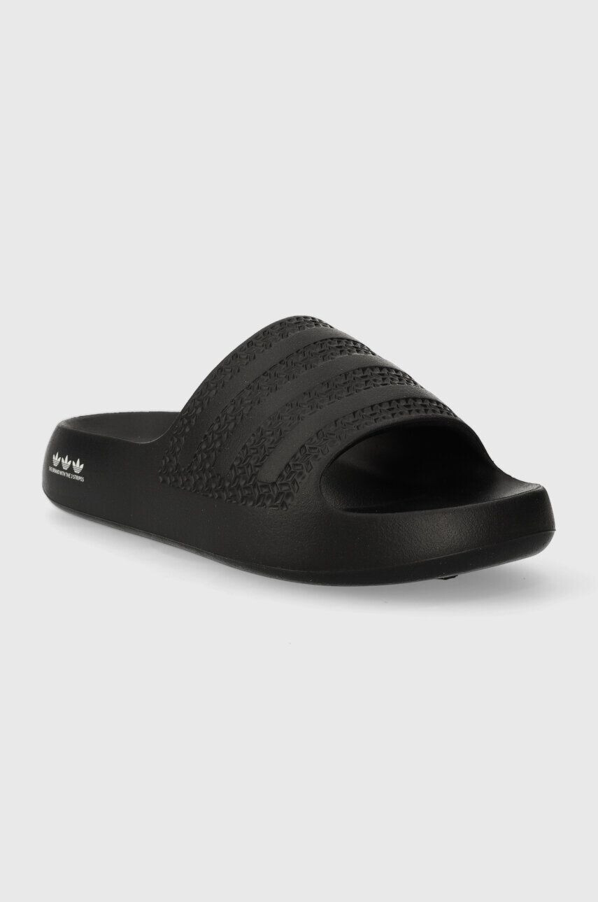 adidas Originals Pantofle Adilette Ayoon dámské černá barva na platformě - Pepit.cz