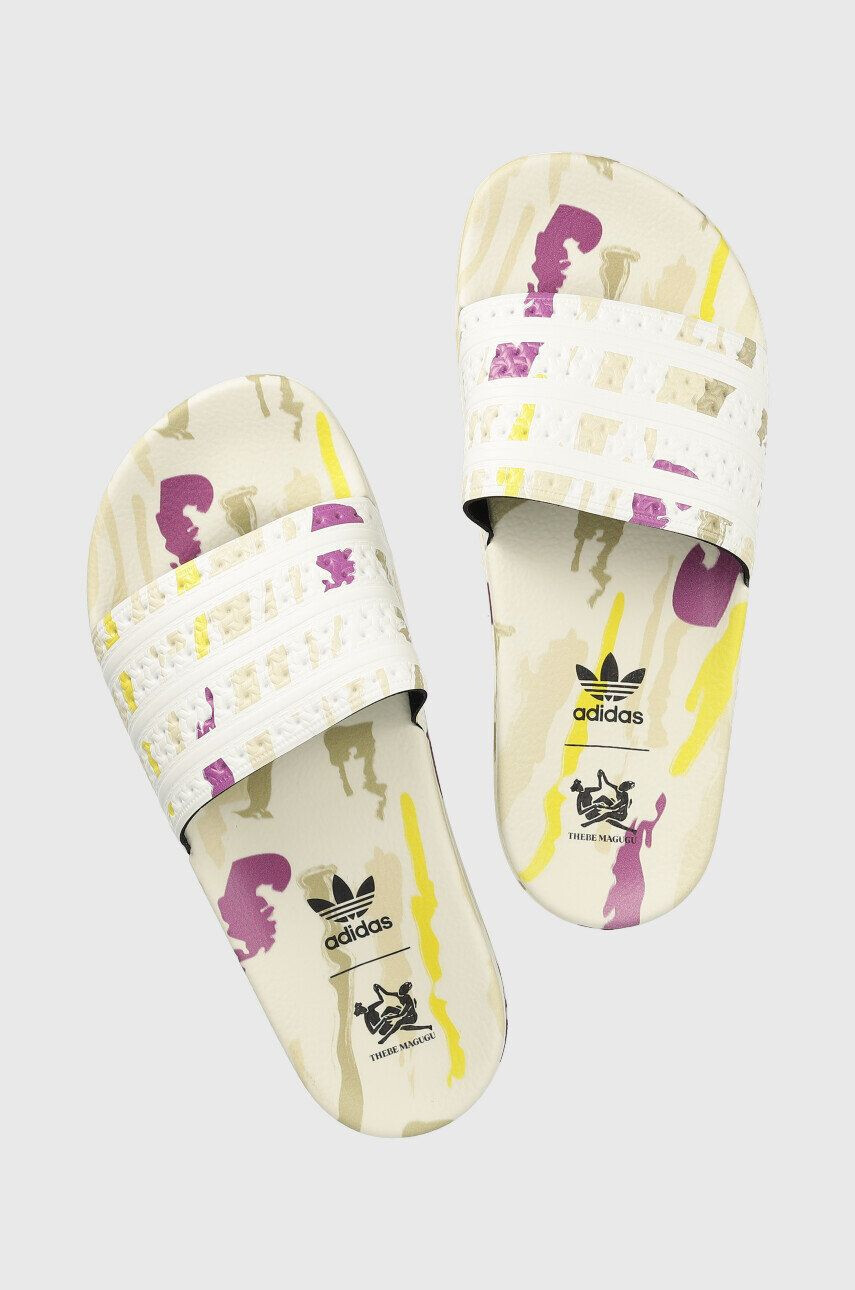 adidas Originals Pantofle Adilette X Thebe Magugu dámské béžová barva - Pepit.cz