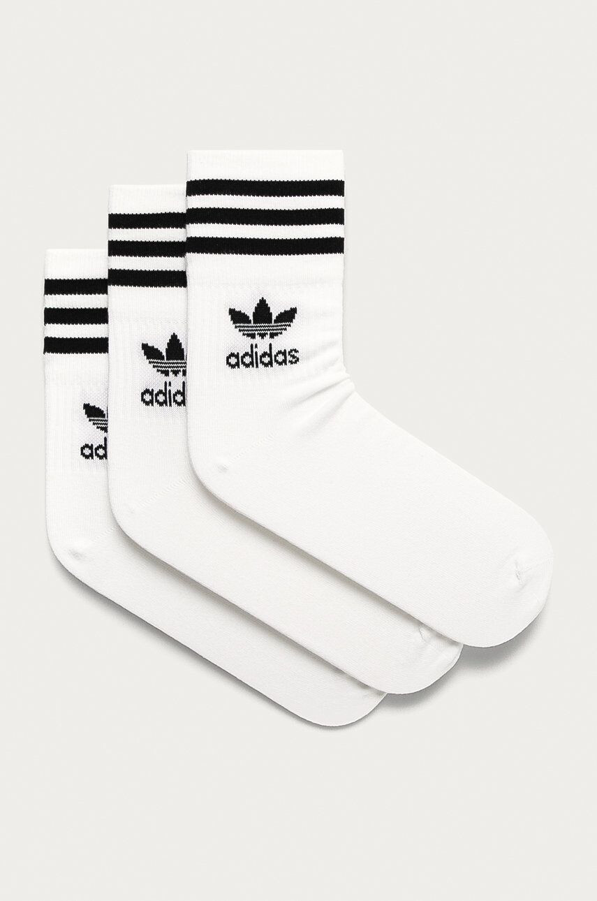 adidas Originals Ponožky 3-pack bílá barva - Pepit.cz