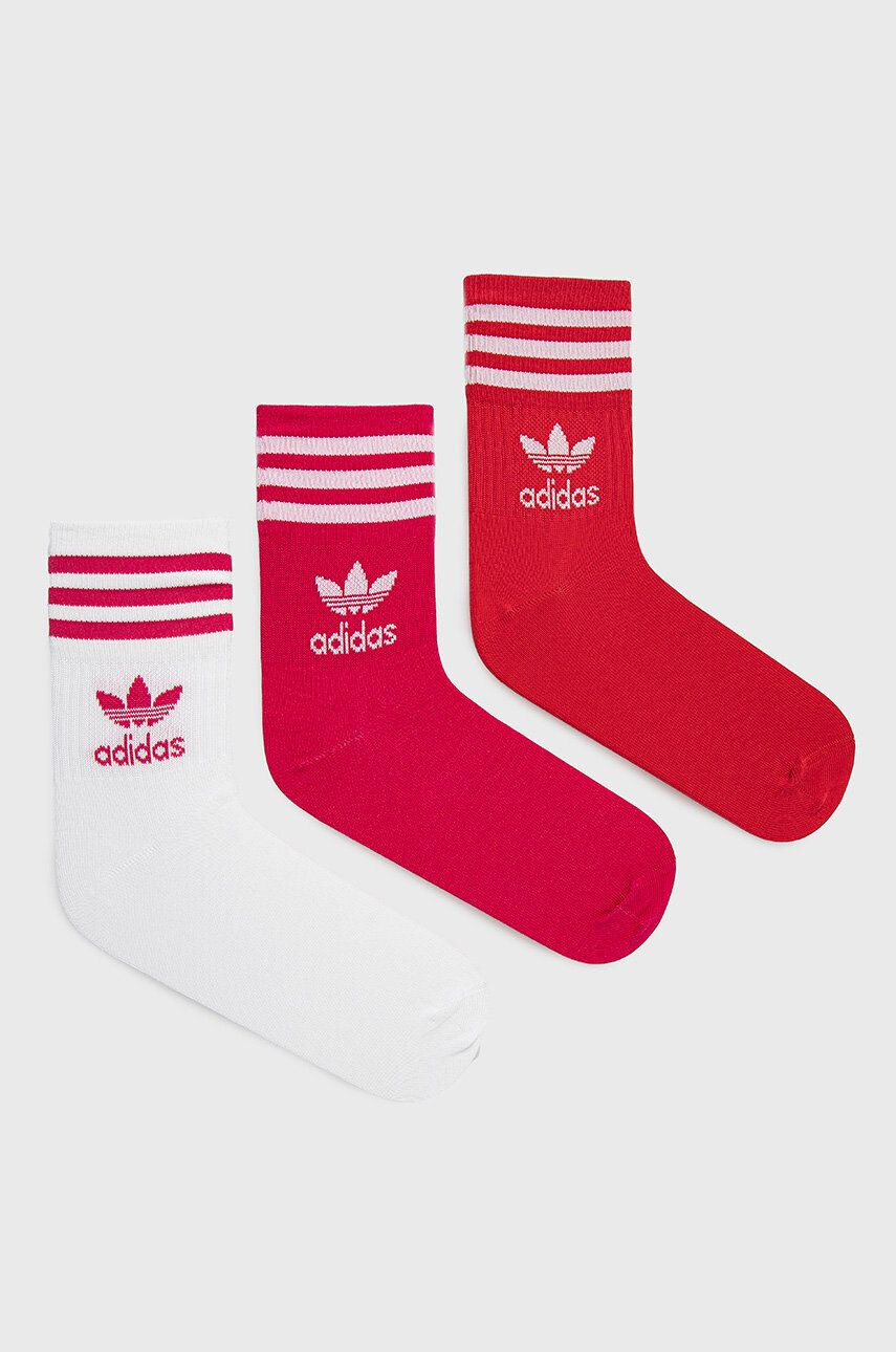 adidas Originals Ponožky 3-pack bílá barva - Pepit.cz