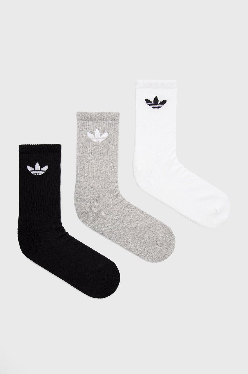 adidas Originals Ponožky (3-pack) bílá barva HC9548-WHT/MGREY - Pepit.cz