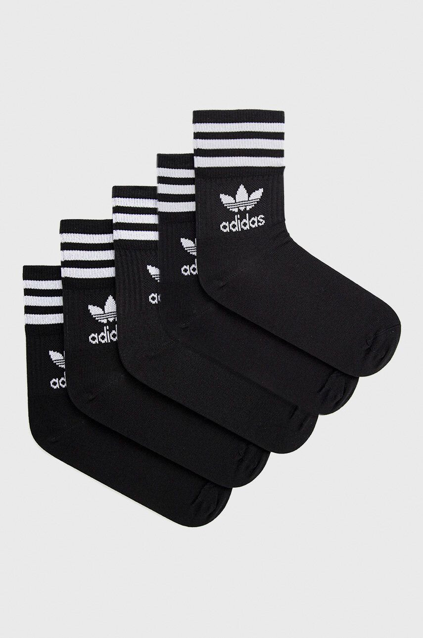 adidas Originals Ponožky (5-Pack) H65459 černá barva H65459-BLACK - Pepit.cz