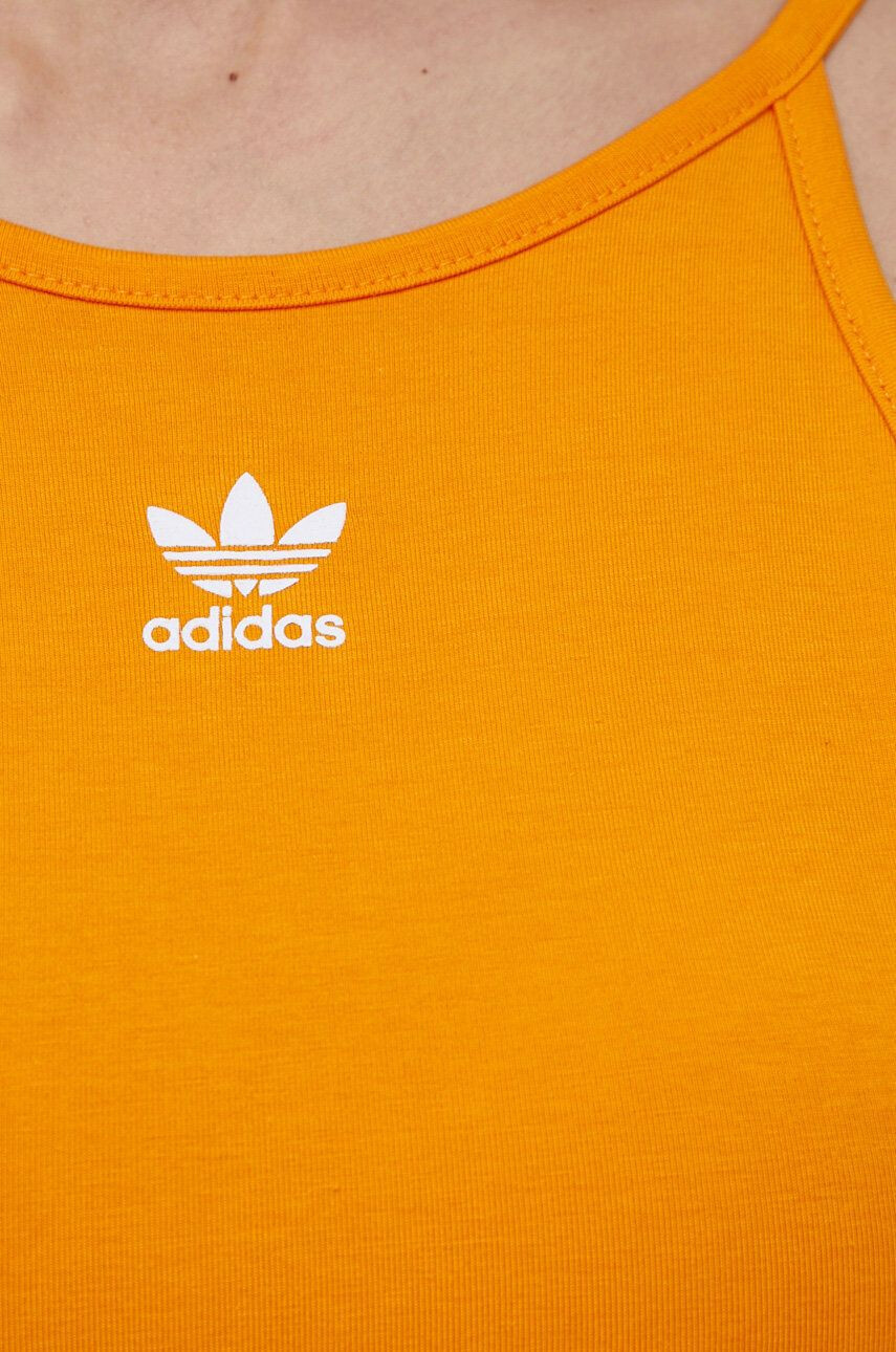 adidas Originals Šaty Adicolor oranžová barva mini přiléhavá HC2046-BORANG - Pepit.cz