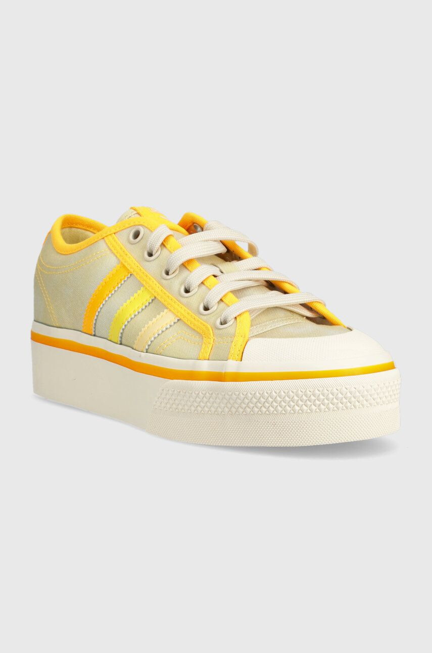 adidas Originals Tenisky Nizza Platform dámské zelená barva - Pepit.cz