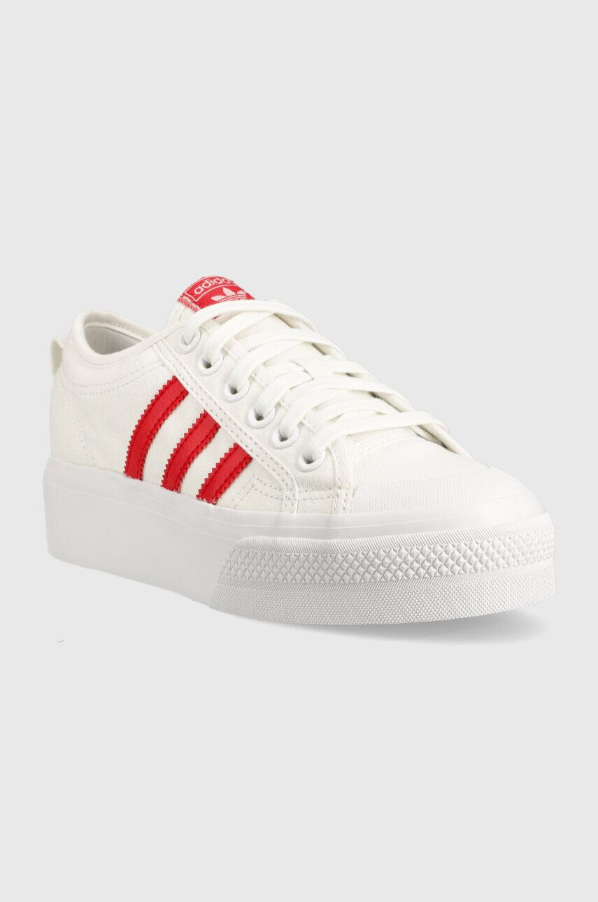 adidas Originals Tenisky Nizza Platform HQ1902 dámské bílá barva HQ1902-WHT/BETSCA - Pepit.cz