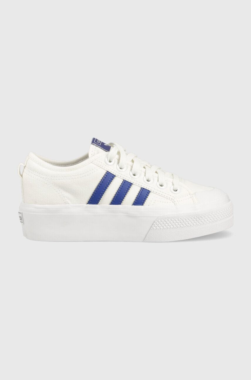 adidas Originals Tenisky Nizza Platform dámské bílá barva HQ1909-WHT/SELUBL - Pepit.cz