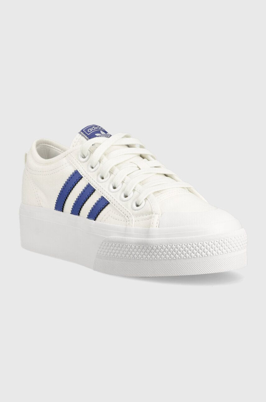 adidas Originals Tenisky Nizza Platform dámské bílá barva HQ1909-WHT/SELUBL - Pepit.cz