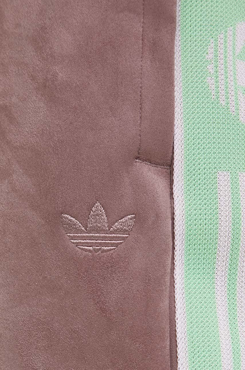 adidas Originals Tepláky dámské fialová barva s aplikací - Pepit.cz