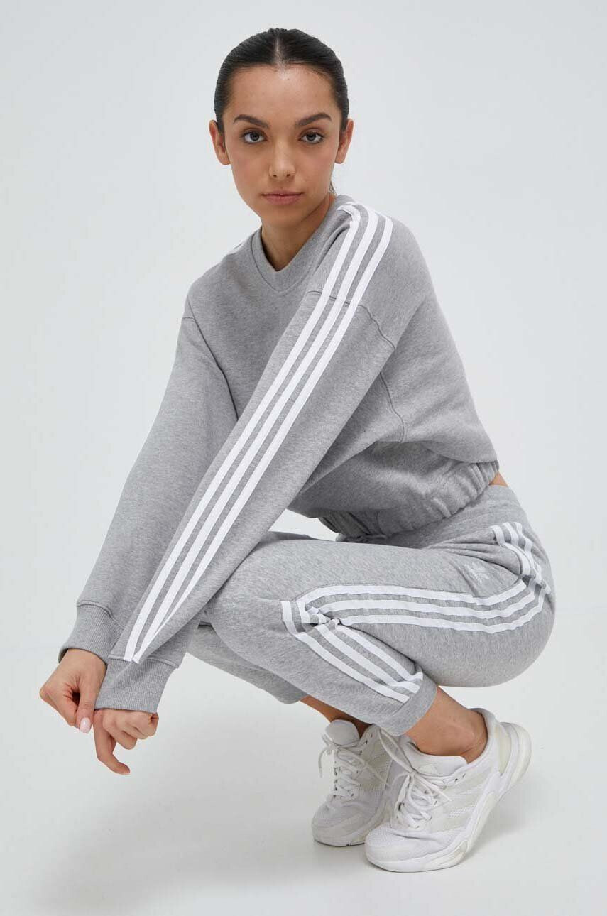 adidas Originals Tepláky šedá barva melanžové - Pepit.cz