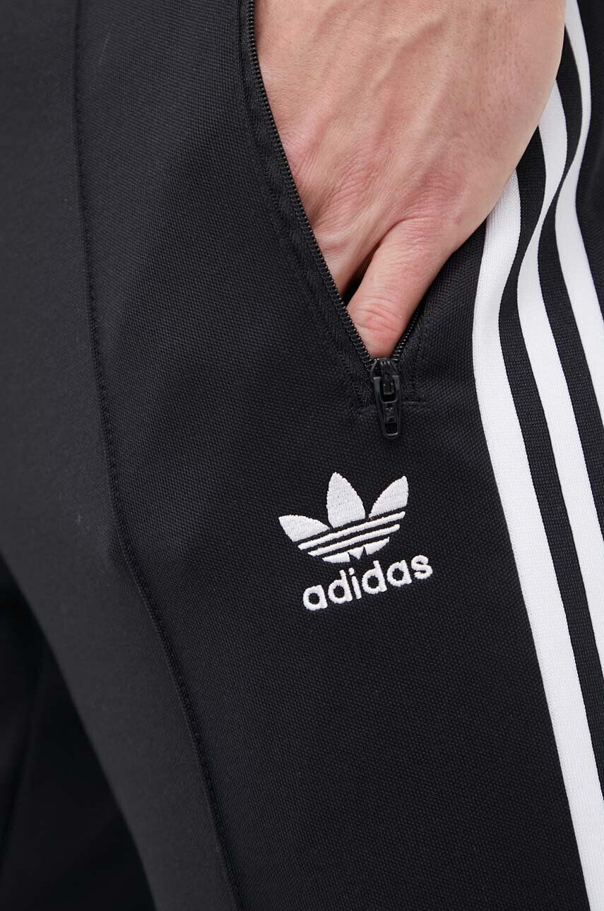 adidas Originals Tepláky BECKENBAUER černá barva s aplikací - Pepit.cz