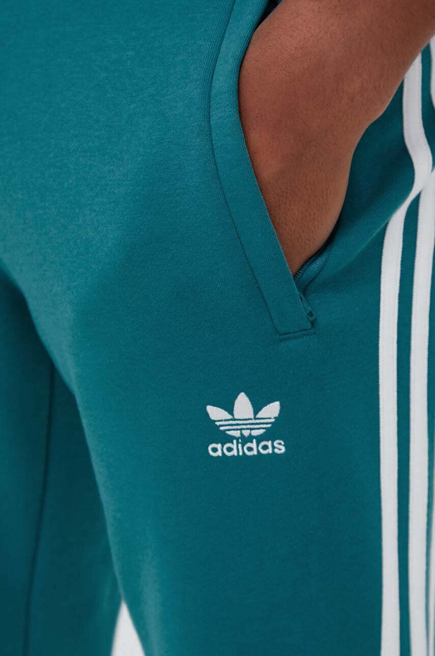 adidas Originals Tepláky IM2110-ARCFUS tyrkysová barva s aplikací - Pepit.cz