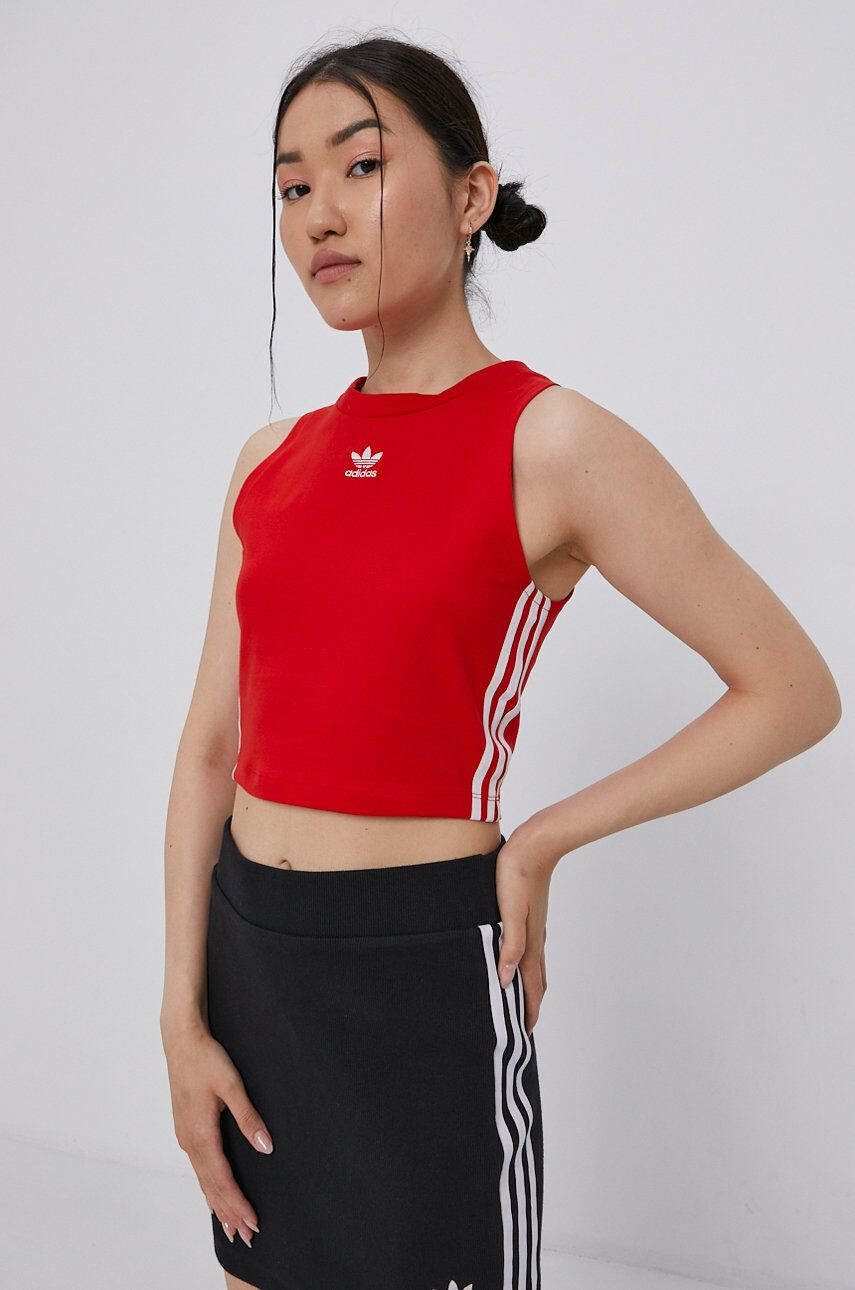 adidas Originals Top dámský fialová barva - Pepit.cz