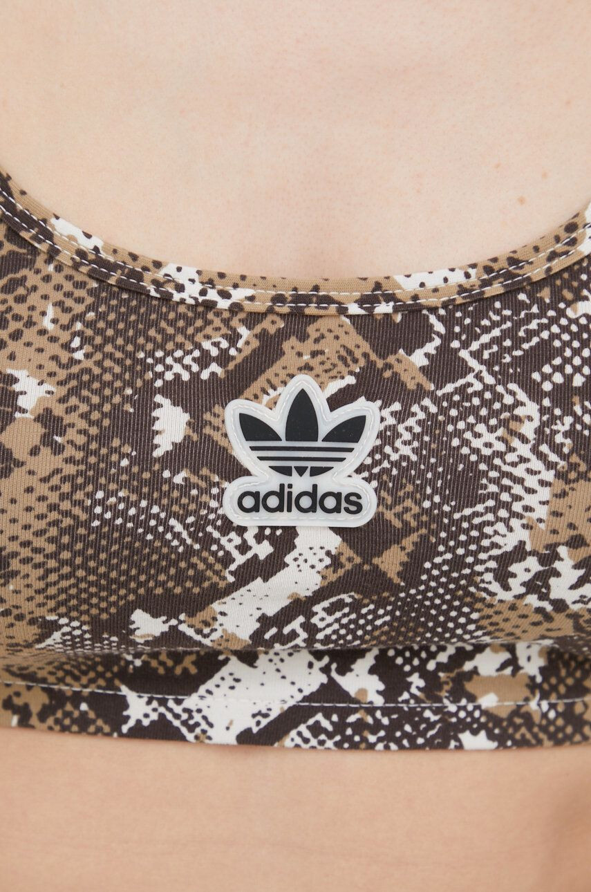 adidas Originals Top dámský hnědá barva HT5962-WONWHI - Pepit.cz