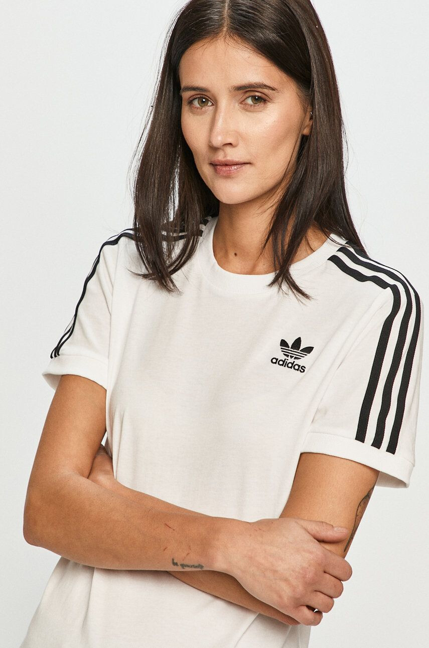 adidas Originals Tričko béžová barva - Pepit.cz