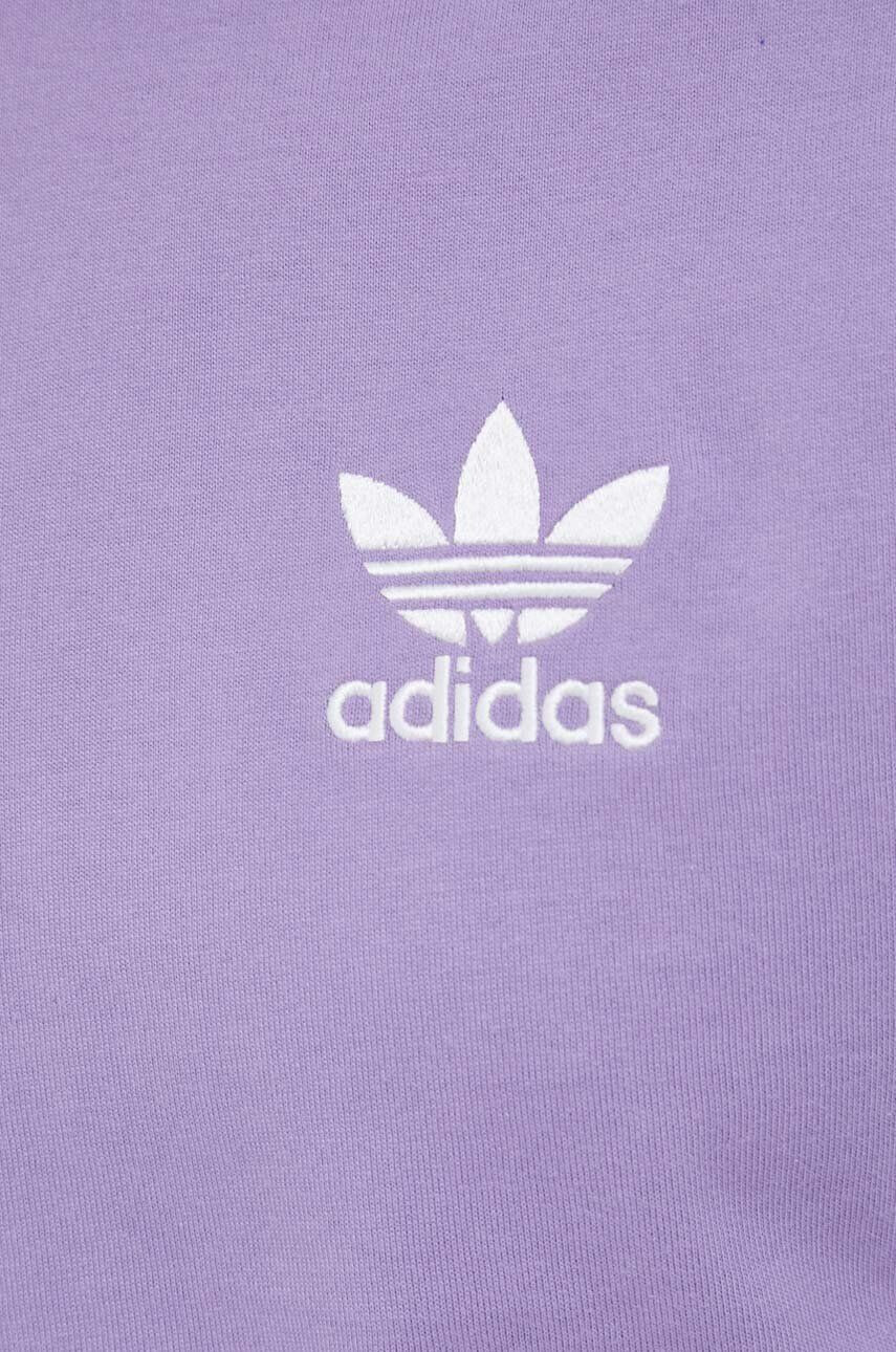 adidas Originals Tričko s dlouhým rukávem fialová barva s aplikací - Pepit.cz