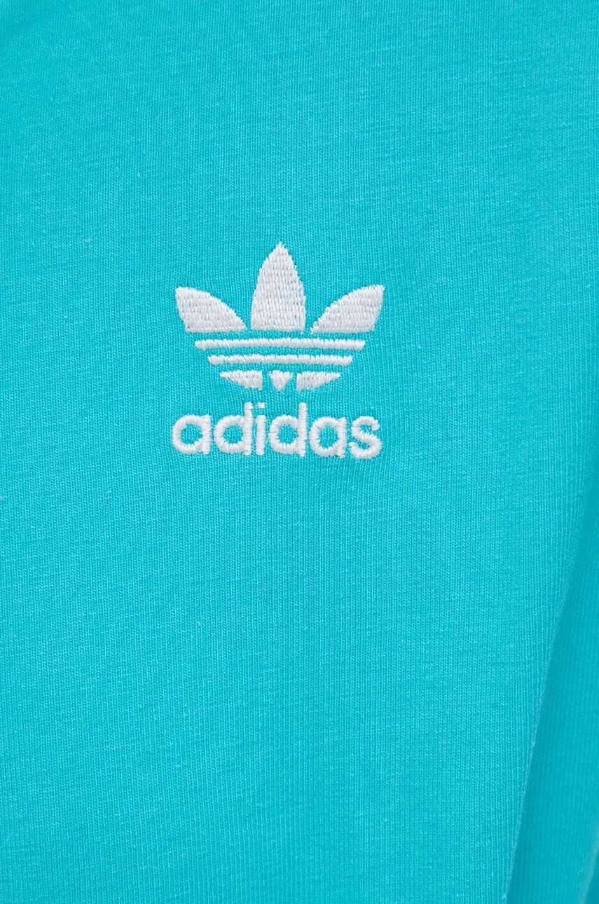 adidas Originals Tričko s dlouhým rukávem Adicolor HE4958 dámské tyrkysová barva - Pepit.cz