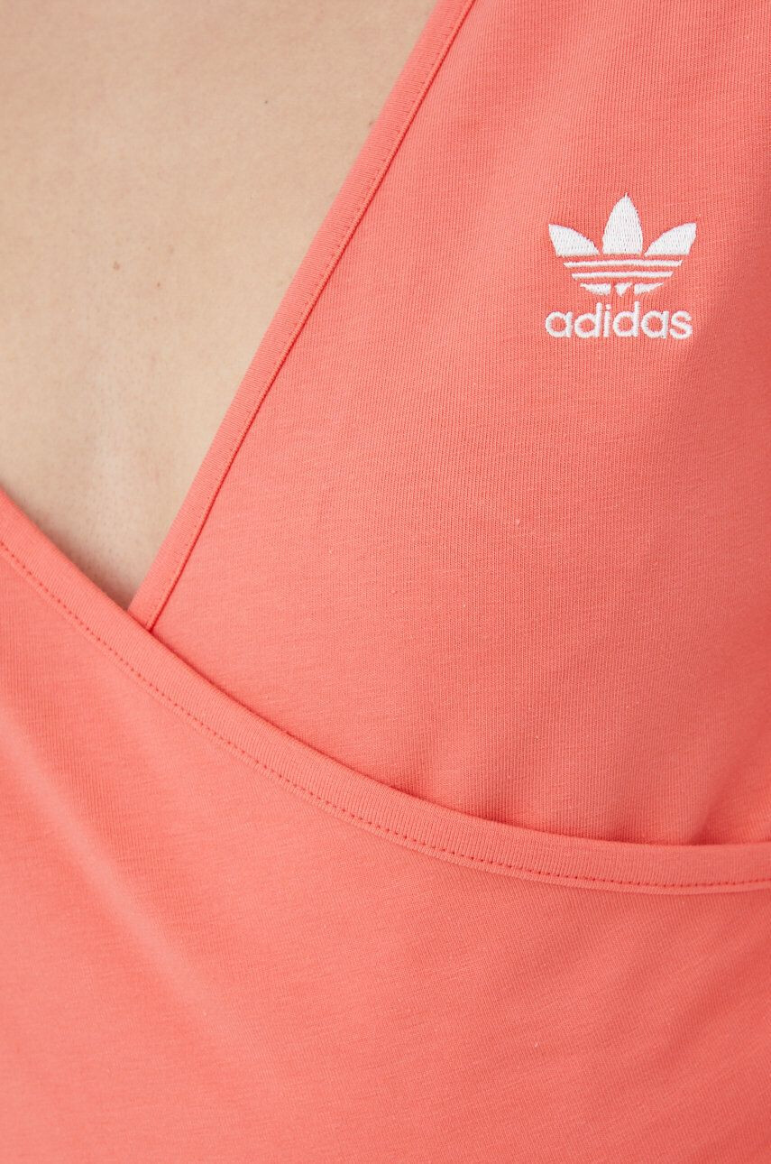 adidas Originals Tričko s dlouhým rukávem Adicolor HC2050 růžová barva - Pepit.cz