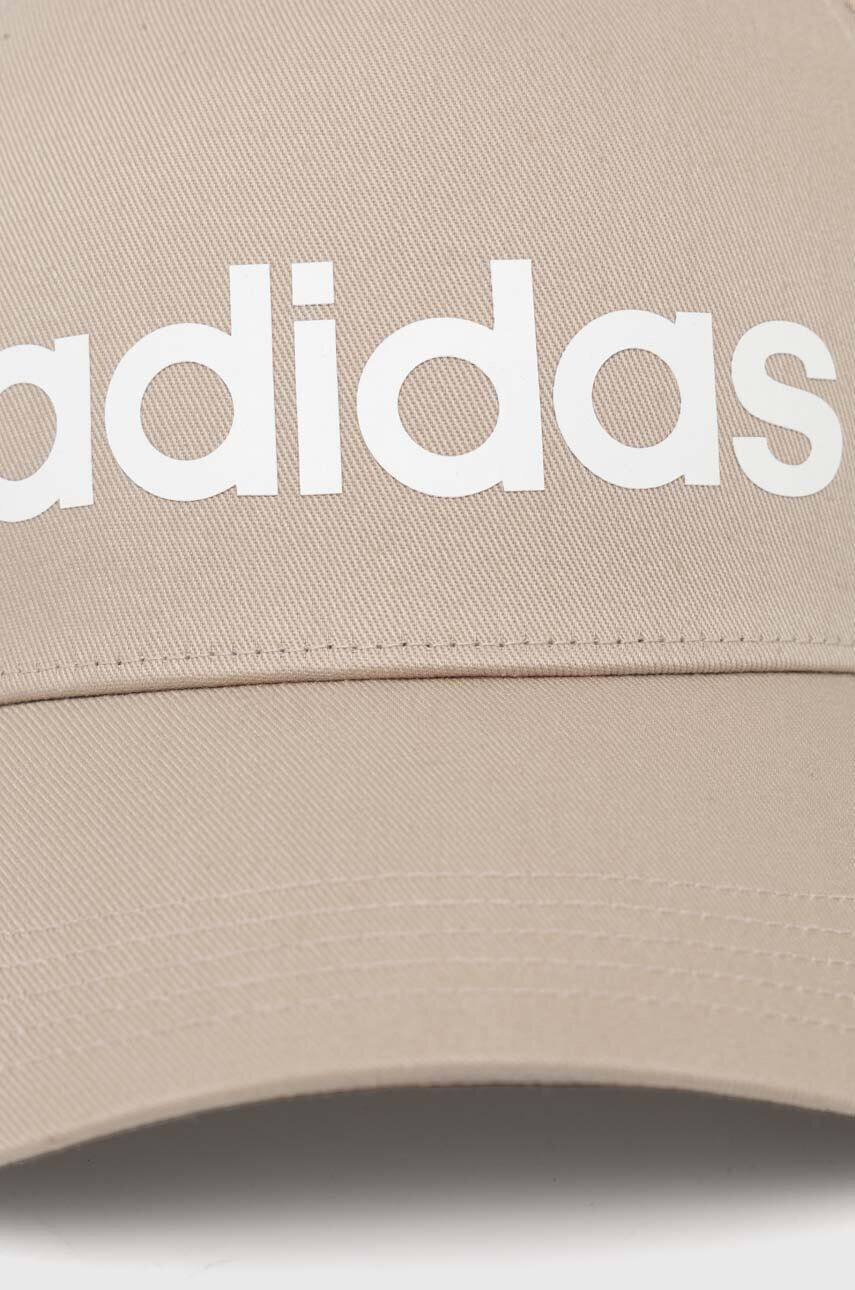 adidas Performance Bavlněná baseballová čepice béžová barva s potiskem - Pepit.cz