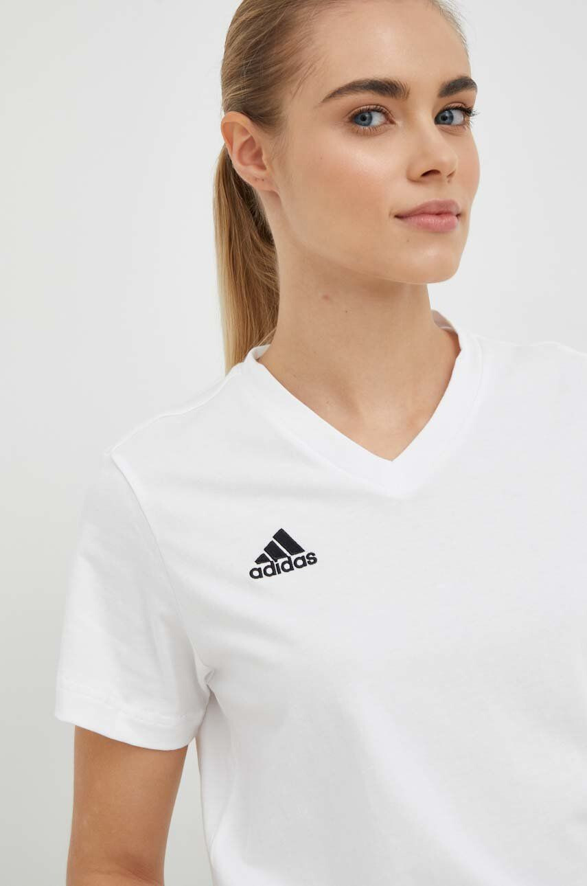 adidas Performance Bavlněné tričko bílá barva - Pepit.cz