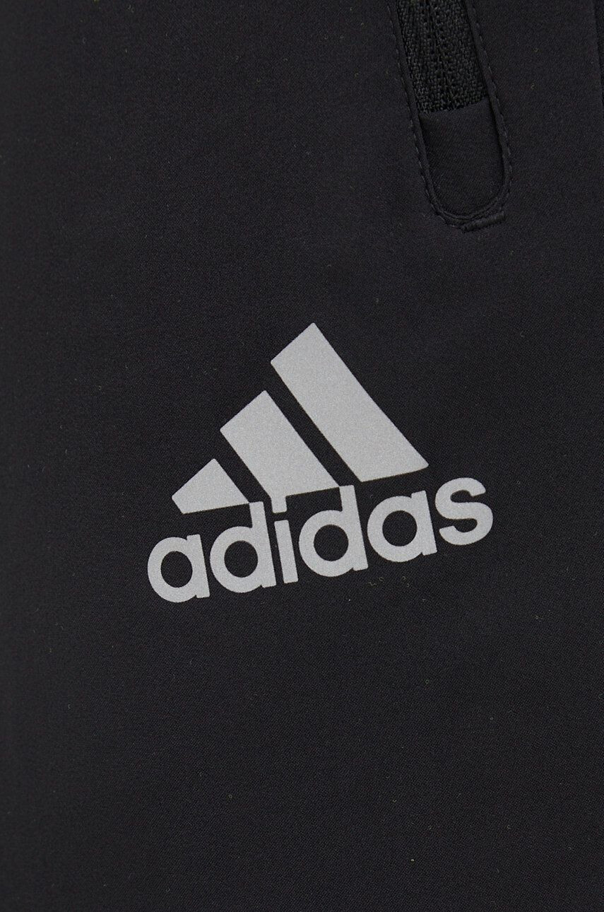 adidas Performance Běžecké kalhoty Saturday černá barva s potiskem - Pepit.cz