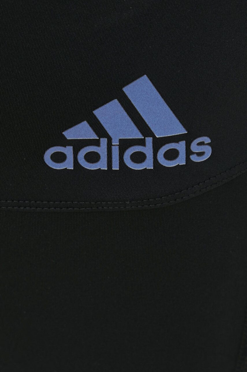 adidas Performance Běžecké legíny Adizero černá barva s potiskem - Pepit.cz