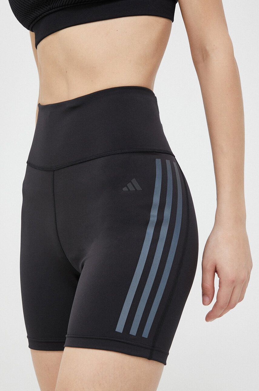 adidas Performance Běžecké šortky DailyRun černá barva high waist - Pepit.cz