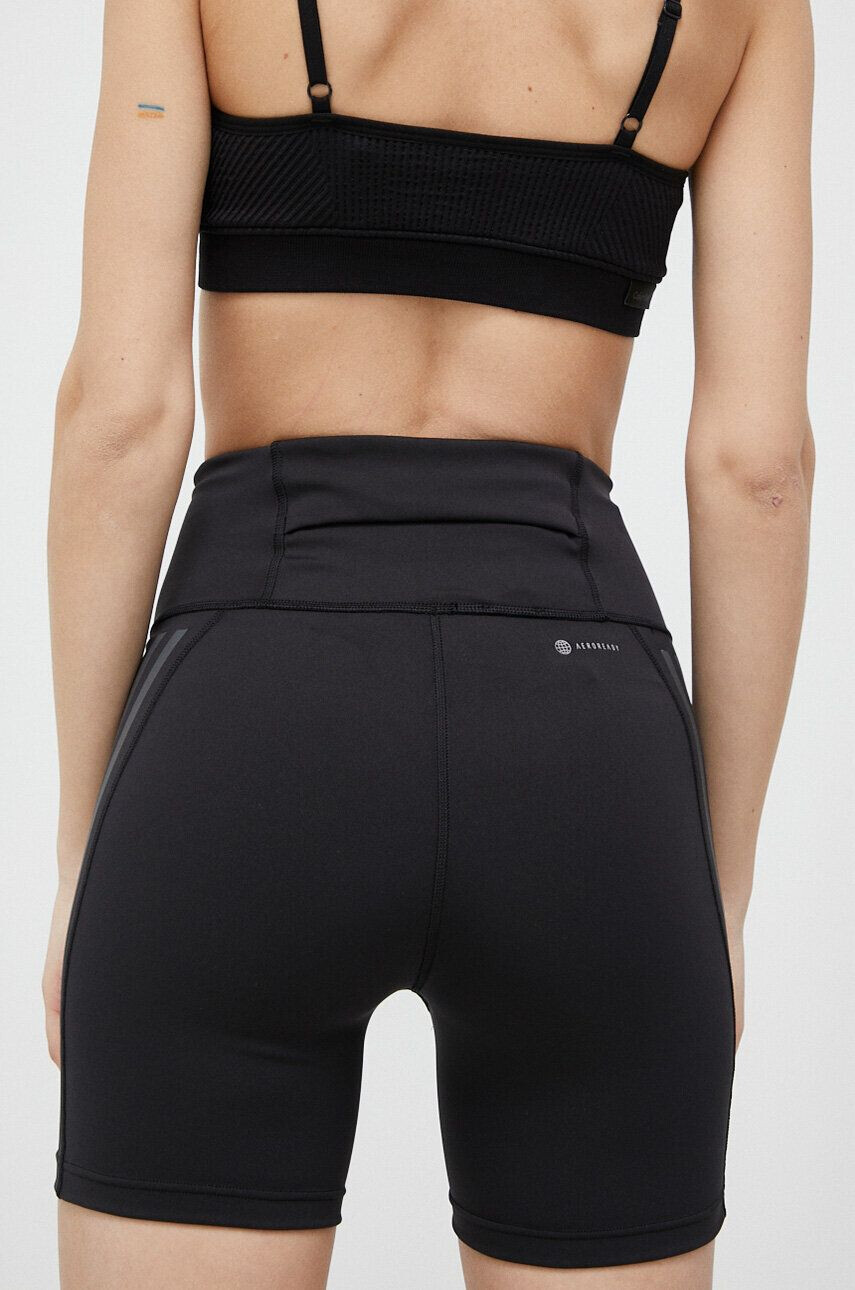 adidas Performance Běžecké šortky DailyRun černá barva high waist - Pepit.cz