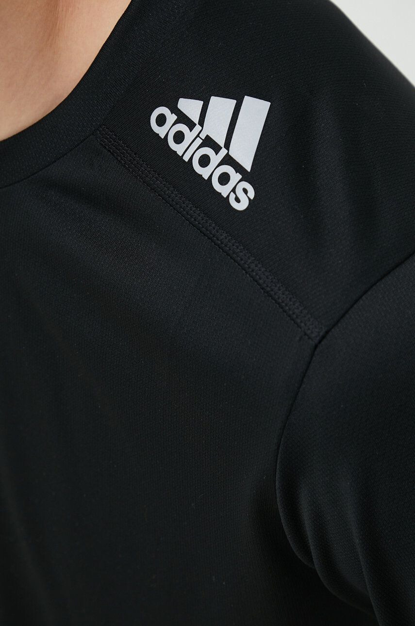 adidas Performance Běžecké tričko Designed For Running černá barva - Pepit.cz